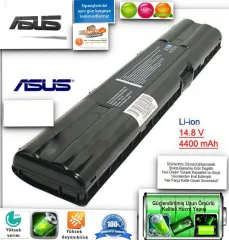 Asus A3, A3E, A3N, A6, A7, A3000, A6000, G1, Z91, Z9100, Laptop Bataryası, A42-A3, 14.8V, 4400mAh Asus A3, A3E, A3N, A3000, A3000E, A3500N, A6, A6J, A6VJ, A6Vm, A6000, A6000Vm, A6000Ja, Z91, Z92 Pil, Asus A41-A3, A41-A6, A42-A3, A42-A6 Batarya