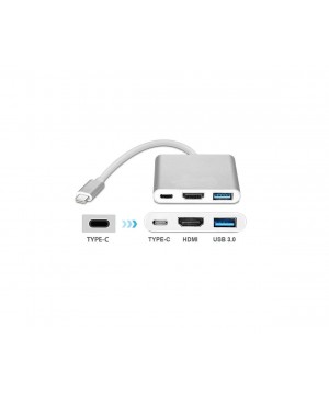 Alfais 4962 Usb 3.1 Type C To Hdmi Usb 3.0 Çevirici Dönüştürücü Adaptör Kablosu