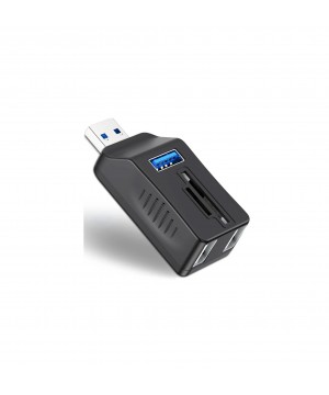 Alfais 6080 Usb 3.0 Hub 5 Port Çoklayıcı SD TF Micro SD MMC Kart Okuyucu Splitter Çevirici