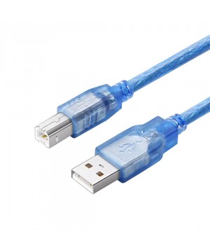 Fully G-534DB 1,5 Metre Şeffaf Mavi Usb Yazıcı Kablosu