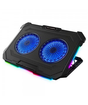 Rampage Sirius S46 15"-17" RGB Işıklı 2 Fanlı Soğutucu