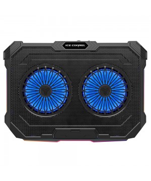 Rampage Sirius S46 15-17 RGB Işıklı 2 Fanlı Yükseklik Ayarlı 125x125x15 2 USB Port Notebook Soğutucu