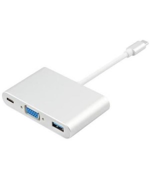 Alfais 4961 Usb 3.1 Type C To Vga Usb 3.0 Çevirici Dönüştürücü Adaptör Kablosu