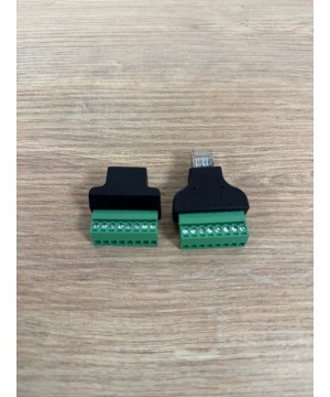 RJ45 - Klemens Adaptör Seti (Erkek + Dişi) 