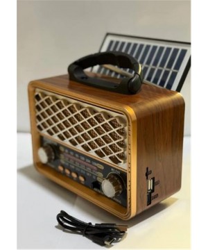 Everton Rt-735 Solar Enerjili Nostajık Radyo Bluetooth usb fm radyo
