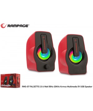 Rampage RMS-G7 Falsetto 2.0 6 Watt Kırmızı 5v Usb