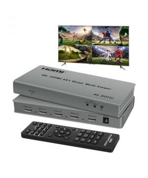 Novacom NVC-HDSW4-Q 4K HDMI 4x1 Quad Multi-Viewer 4Giriş 1Çıkış