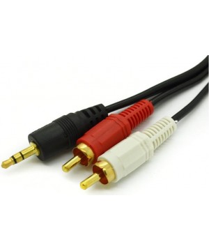Alfais 4654 3.5 mm Stereo To 2 Rca Aux Tos Ses Kulaklık Kablosu