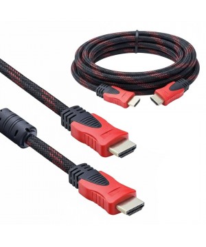 Powermaster PM-3202 5 Metre Yüksek Hızlı 1.4V HDMI Kablosu 1080p-4K-3D Dayanıklı Örgülü Dış Kılıf