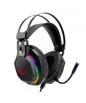 Rampage Rm-k48 X-coral Siyah Usb 7.1 Surround Rgb Işık Efektli Gaming Oyuncu Mikrofonlu Kulaklık