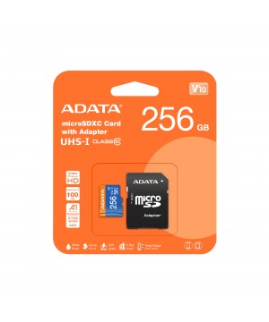 Adata 256GB Premier microSDXC Card with Adapter UHS-I Class10 V10 Hafıza Kartı