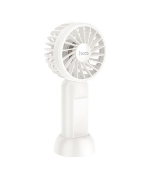 Hoco HX60 Nimble El Tipi ve Masaüstü Soğutucu Fan - Beyaz