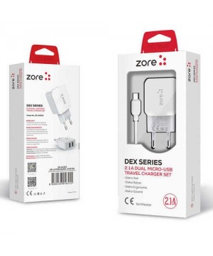 Zore ZR-A2202 Lightning Dex Serisi 2 in 1 Şarj Seti