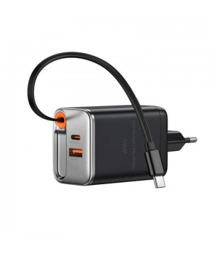 Wi-G021 Helix GaN USB-A to Type-C PD 45W Şarj Cihazı ve Kablo Set