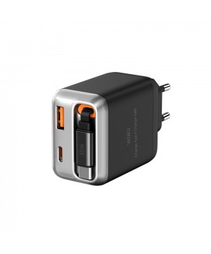 Wiwu Wi-G029 Helix Series GaN Technology Fast Charging Head USB-A to Type-C PD 35W Type-C Wired Charging Set